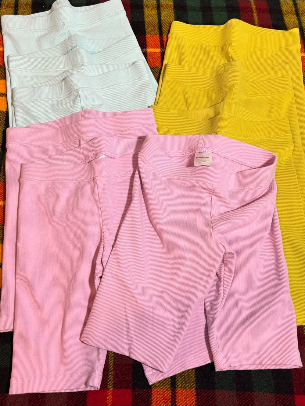 9 Pairs Hanna Andersson Ribbed Bike Shorts Girls Summer Bottoms Bundle